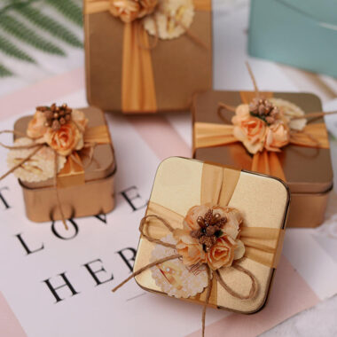 Food Grade Square Heart Rectangle Candy Cookie Tin Box