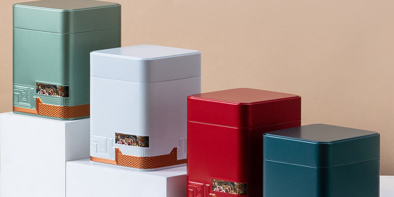 New Food Grade Metal Tea Tin Box with Lid