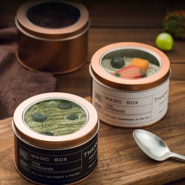 Food Grade Round Cake and Cookie Tin Box