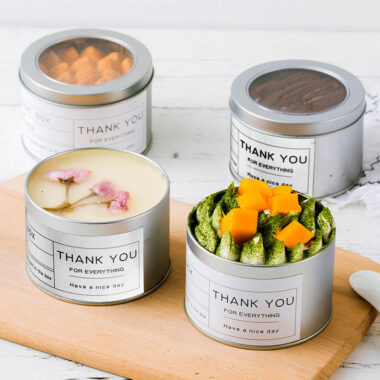 Food Grade Round Cake and Cookie Tin Box