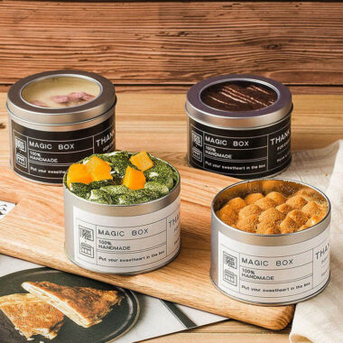 Food Grade Round Cake and Cookie Tin Box