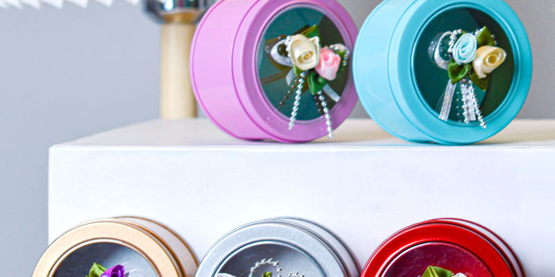 DIY Multicolor Candy and Chocolate Gift Custom Tin Box