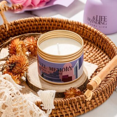 Home Decor Round Tin Box for Soy Wax Candle Packaging