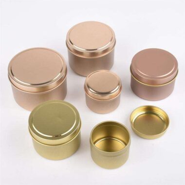 Empty Luxury Candle Tin Box for Soy Wax Packaging