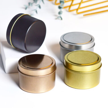 Empty Luxury Candle Tin Box for Soy Wax Packaging
