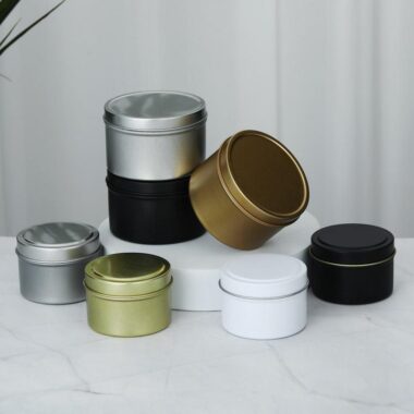 Empty Luxury Candle Tin Box for Soy Wax Packaging