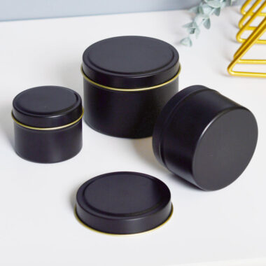 Empty Luxury Candle Tin Box for Soy Wax Packaging