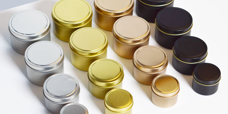 Empty Luxury Candle Tin Box for Soy Wax Packaging