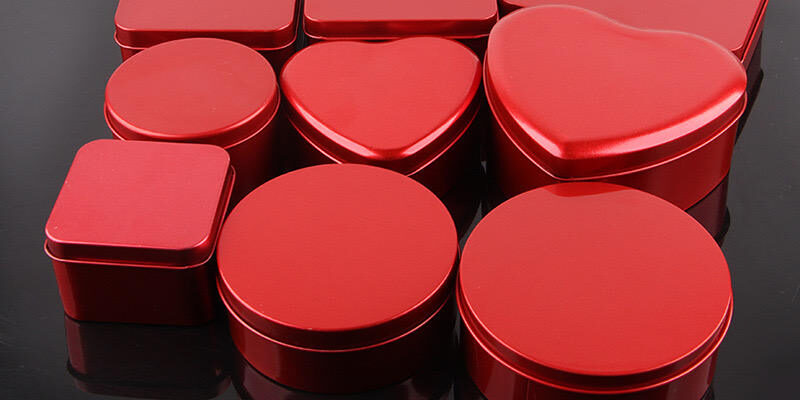 Luxury Red Candy Cookie Chocolate Gift Tin Box Wholesale