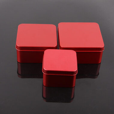 Luxury Red Candy Cookie Chocolate Gift Tin Box Wholesale