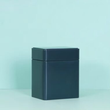 Tall Rectangle Multicolor Tea Tin Box for Loose Tea
