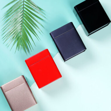 Tall Rectangle Multicolor Tea Tin Box for Loose Tea