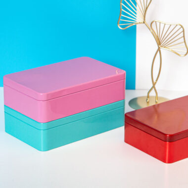 High Quality Rectangle Holiday Gift Candy Chocolate Tin Box