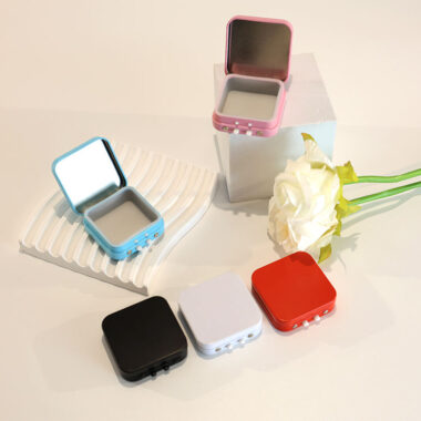 Rectangle Empty Hinged Tea Candy Tin Box