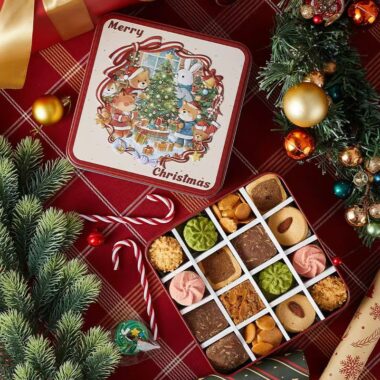 Sealed Candy Cookie Chocolate Christmas Gift Tin Box