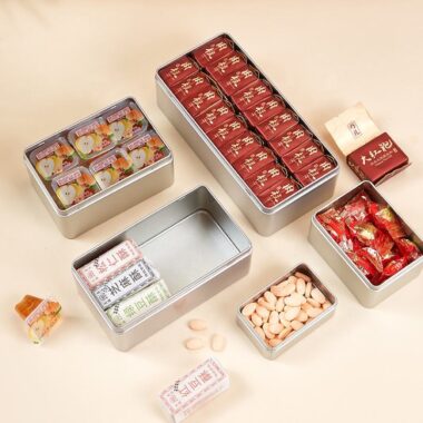 Multi Size Silver Tin Box for Tea and Candy Packaging