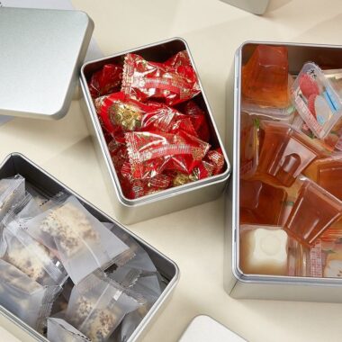 Multi Size Silver Tin Box for Tea and Candy Packaging