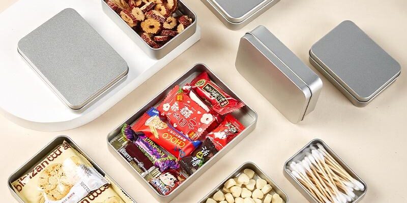 Multi Size Silver Tin Box for Tea and Candy Packaging